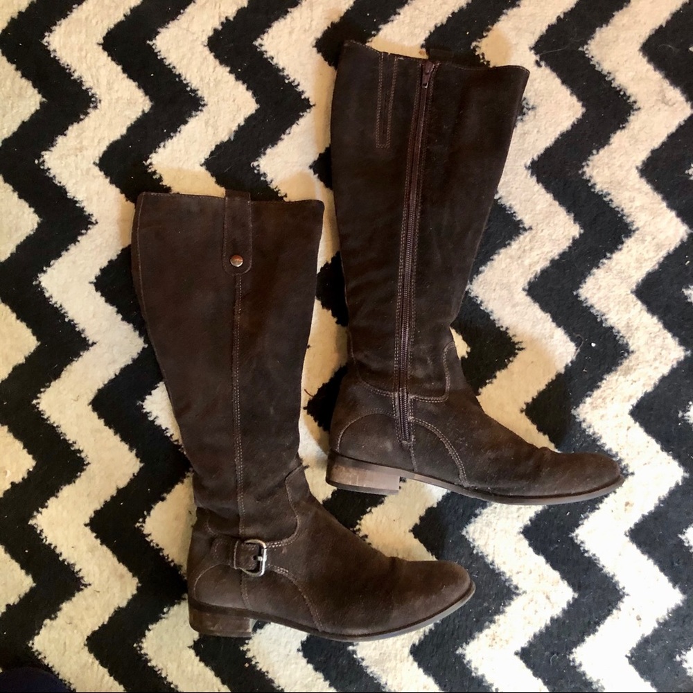La Canadienne brown suede riding boots! 8.5